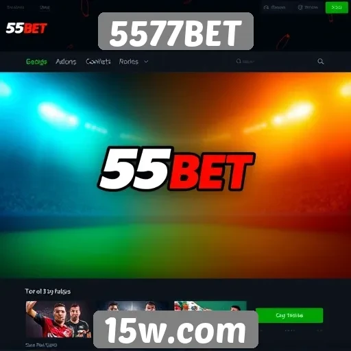 Novidades no design do site 5577BET
