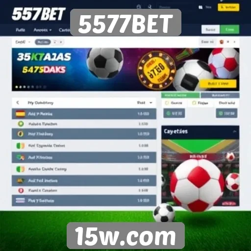 Interface do 5577BET é amigável e intuitiva